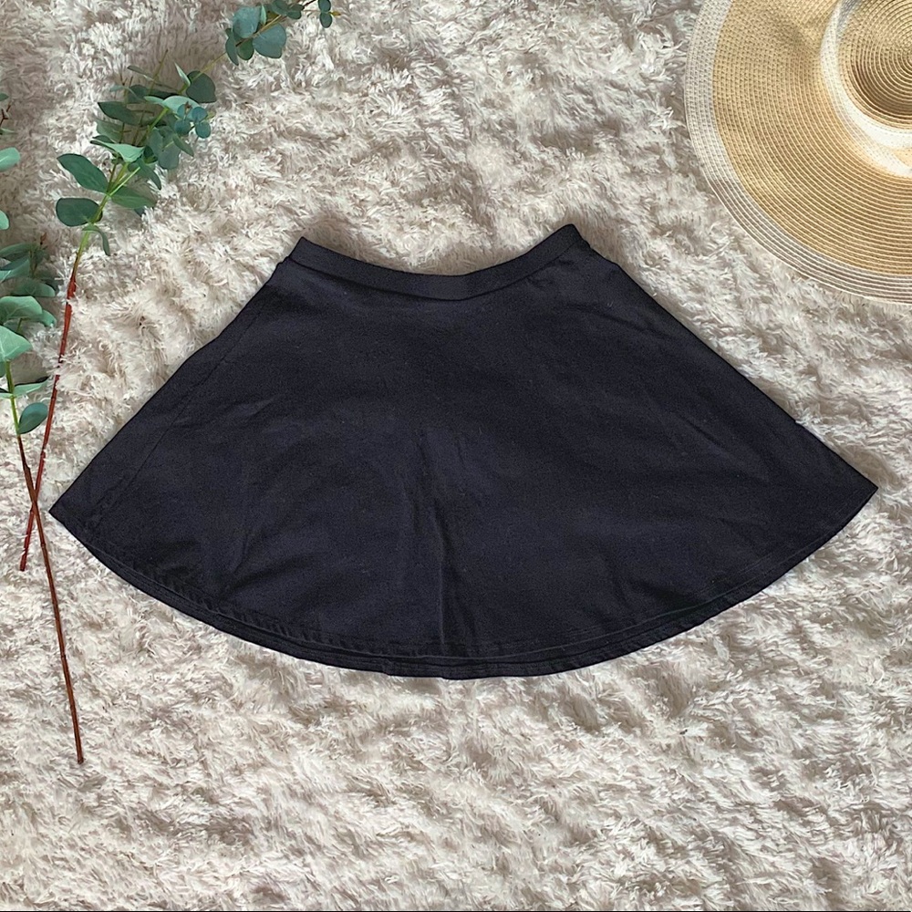 Black Forever 21 Skater Skirt